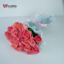 Soft Pink Roses Bouquet – 20 Roses