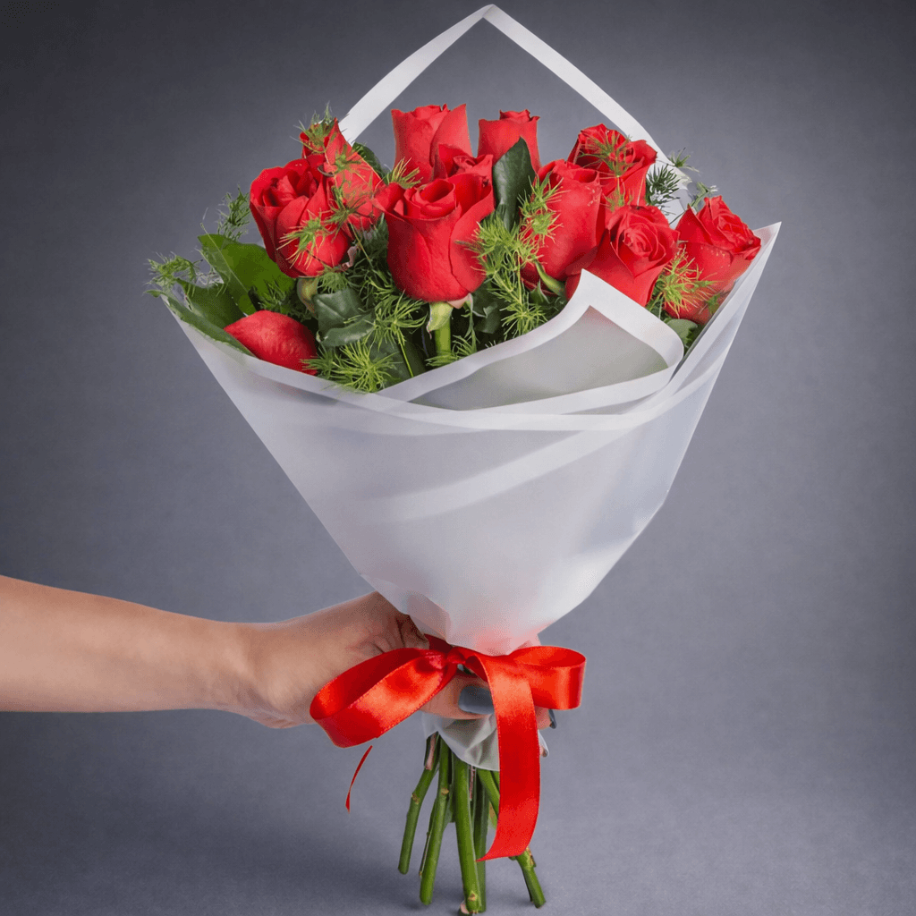 Crimson Grace – Red Roses Bouquet